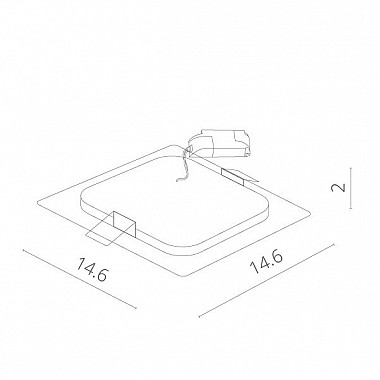 Точечный светильник Fine A2409PL-1WH