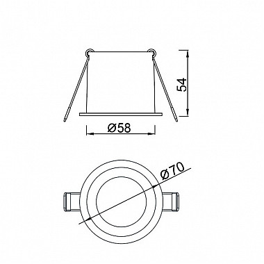 Точечный светильник Malt 9233