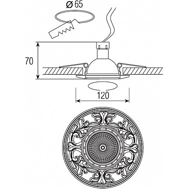 Точечный светильник N1555 N1565-Light copper