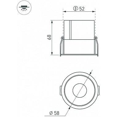 Точечный светильник ATLAS 035454(1)