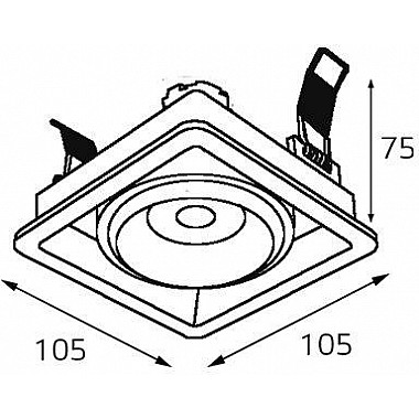 Точечный светильник DE DE-311 black