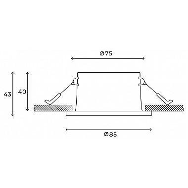 Точечный светильник Nova HSBL_0178