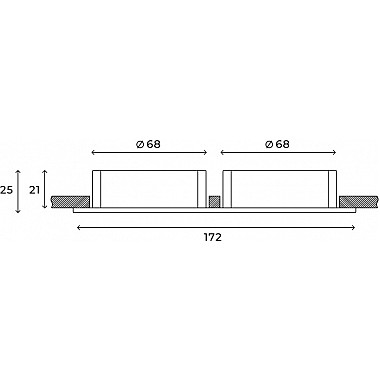 Точечный светильник Atlas HSBL_0088
