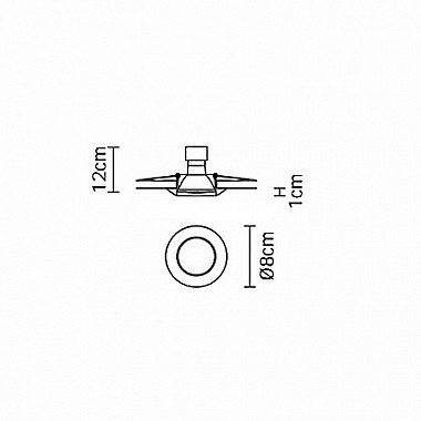 Точечный светильник Venere D55F3111