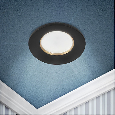 Точечный светильник KL107 BK/GD