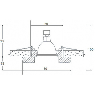 Точечный светильник Downlight DL148CH/White