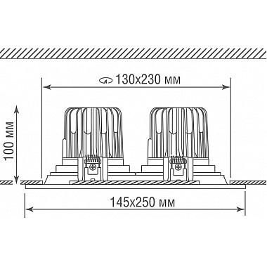 Точечный светильник Atom DL18893/02 White SQ