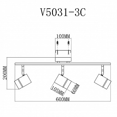 Спот Moderli David V5031-3C