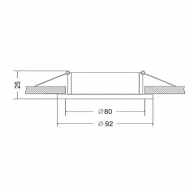 Точечный светильник Atom DL023-2-01S