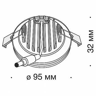 Точечный светильник Phanton DL2001-L12W
