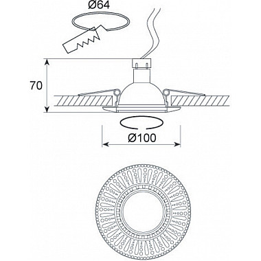 Точечный светильник N1582 N1582-Antique bronze