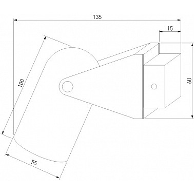 Спот Snap 20167/1 черный