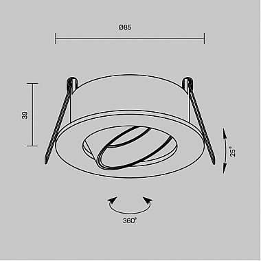 Точечный светильник Wink DL061-GU10-W