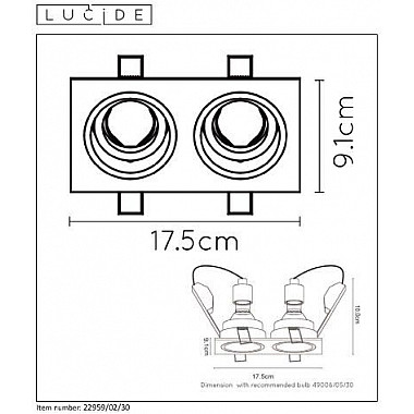 Точечный светильник Embed 22959/02/30