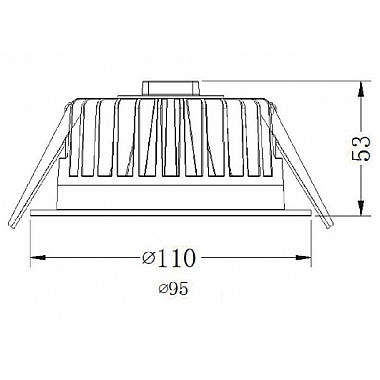 Точечный светильник COB 565007