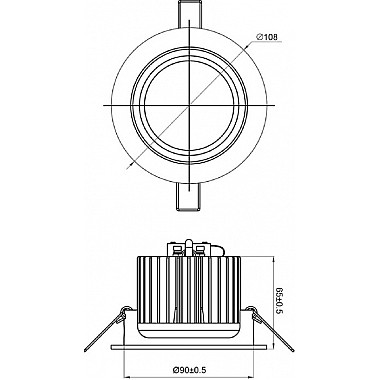 Точечный светильник COB 565194