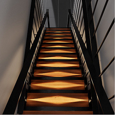 Подсветка для лестниц и ступеней Step 8 40108/LED черный