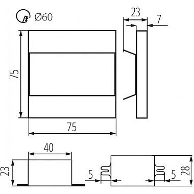 Подсветка для лестниц и ступеней TERRA 23807