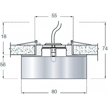 Точечный светильник Downlight DL027