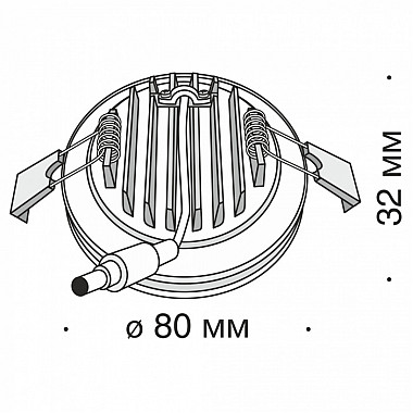Точечный светильник Phanton DL303-L7B4K