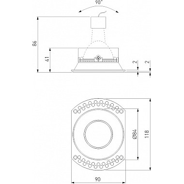 Точечный светильник Renzo 25018/01