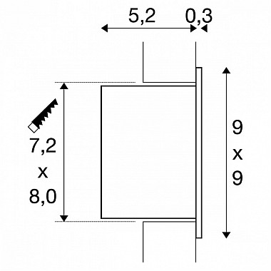 Подсветка для лестниц и ступеней Frame 1000577