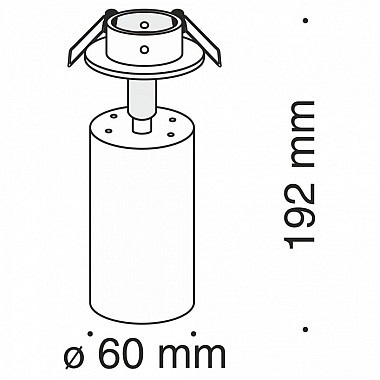 Точечный светильник Focus C018CL-01MG