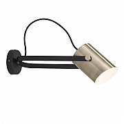 Спот Italio 20092/1 черный/античная бронза