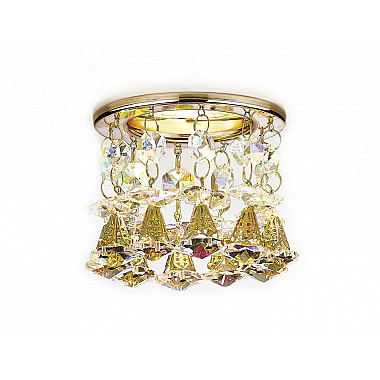 Точечный светильник Хрусталь С Подвесами K2233 G/PR