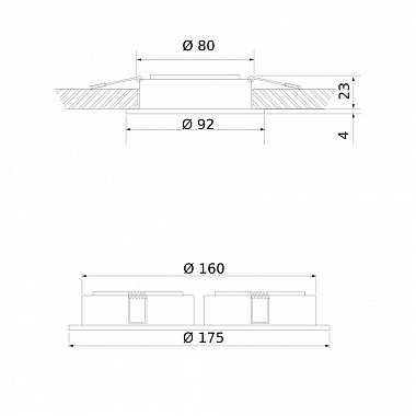 Точечный светильник 1081/1-2 & 1091/1-2 1091/2