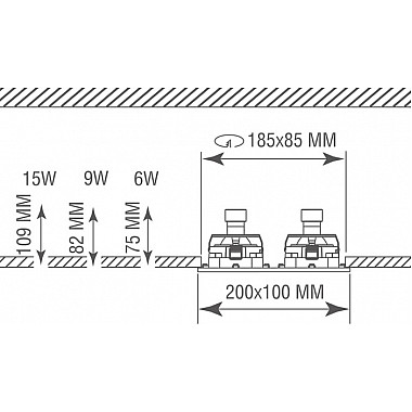 Точечный светильник Holly DL18614/02WW-SQ White/Black