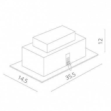 Точечный светильник Cardani Medio A5930PL-3SI
