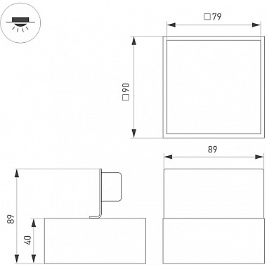 Точечный светильник GRIGLIATO 051140