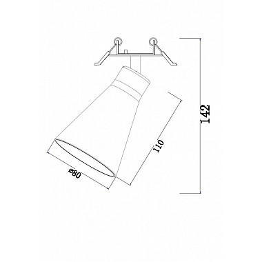 Точечный светильник Virar C059CL-01W