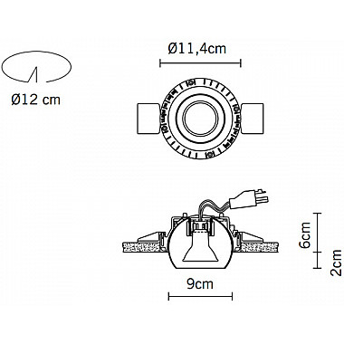 Точечный светильник Tools F19F4001