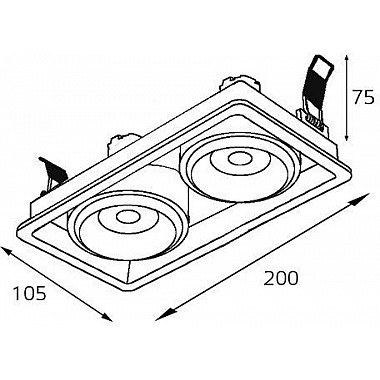 Точечный светильник DE DE-312 white