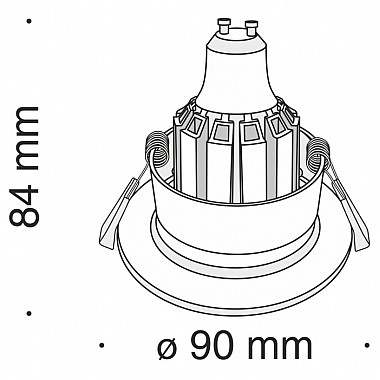 Точечный светильник Barret DL041-01W