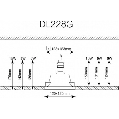 Точечный светильник Elementare DL228G