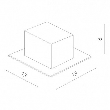 Точечный светильник Cardani Piccolo A5941PL-1WH