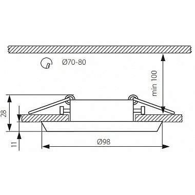 Точечный светильник CERAMIC 18431