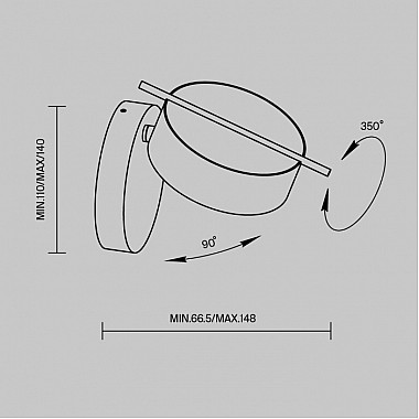 Спот Nuance MOD180WL-L4B3K