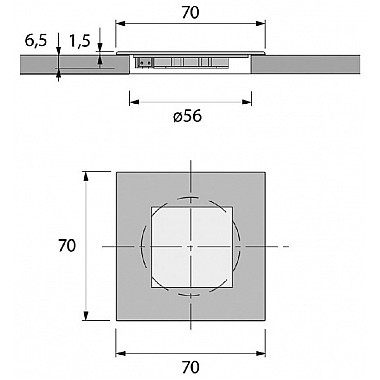 Точечный светильник Quadro Point 686940