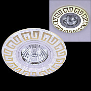 Точечный светильник 09504-9.0-001MN MR16+LED3W WH/GD