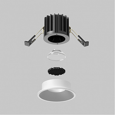 Точечный светильник Round DL058-7W2.7K-W