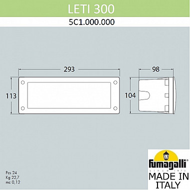 Подсветка для лестниц и ступеней Leti 5C1.000.000.LYF1R
