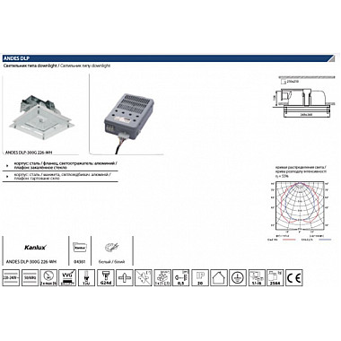 Точечный светильник ANDES 4361