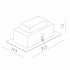Точечный светильник Cardani Medio A5930PL-3WH