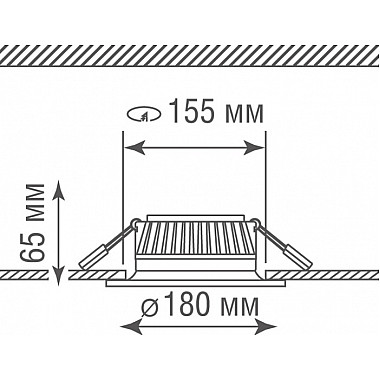 Точечный светильник Ritm DL18891NB15W