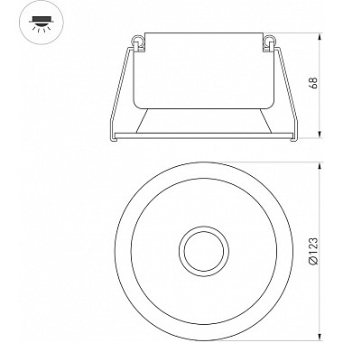 Точечный светильник HARBOR 050184