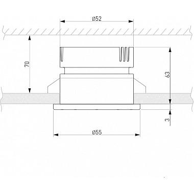 Точечный светильник Teka 25023/LED